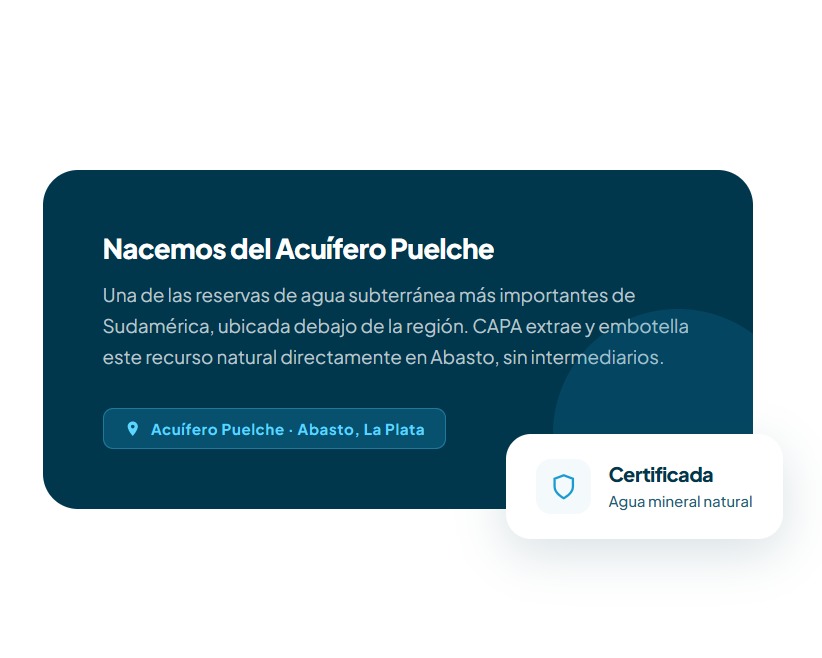 Nacemos del acuifero puelche